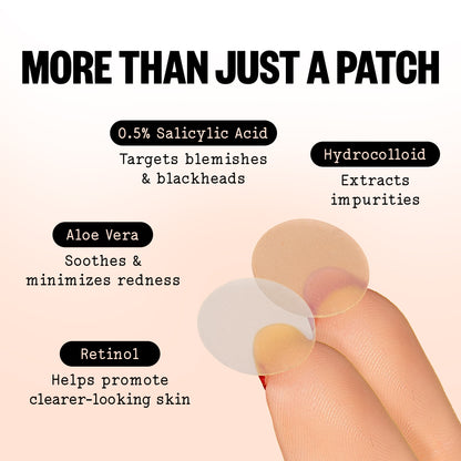 Peace Out Acne Day & Night Duo with ingredients: salicylic acid, retinol and aloe vera leaf extract.