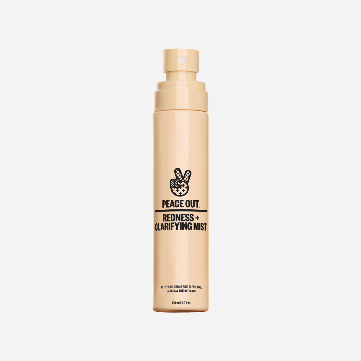 Peace Out Redness + Clarifying Mist bottle.